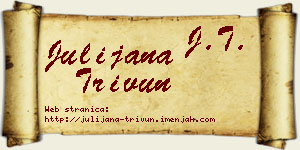 Julijana Trivun vizit kartica